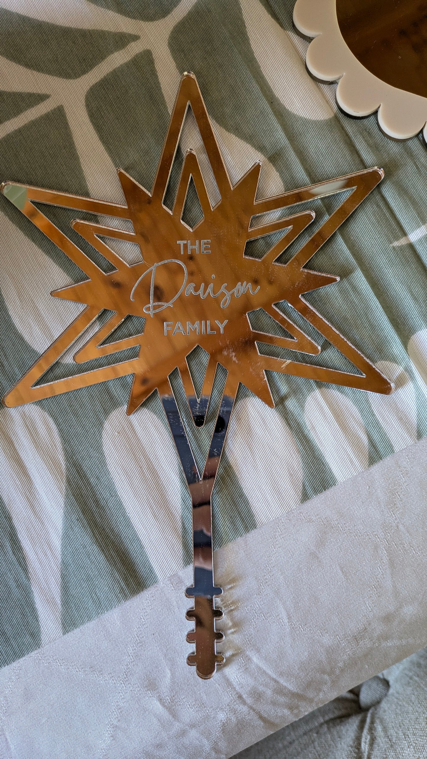 Personalised tree topper
