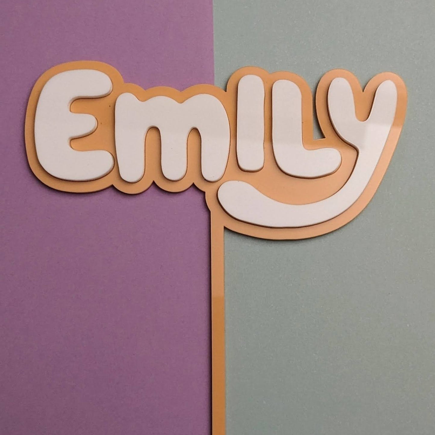 Bluey Inspired Personalised Cake Topper
