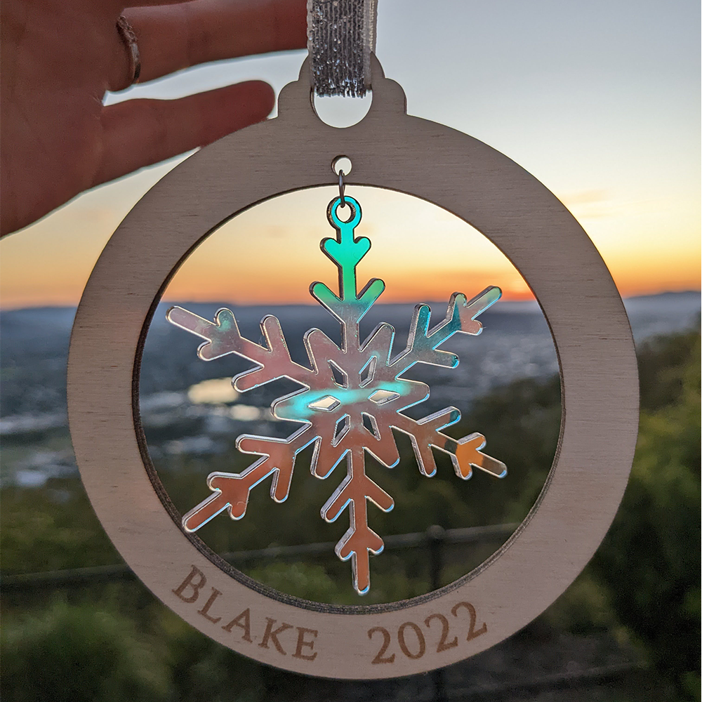 Personalised Snowflake Bauble